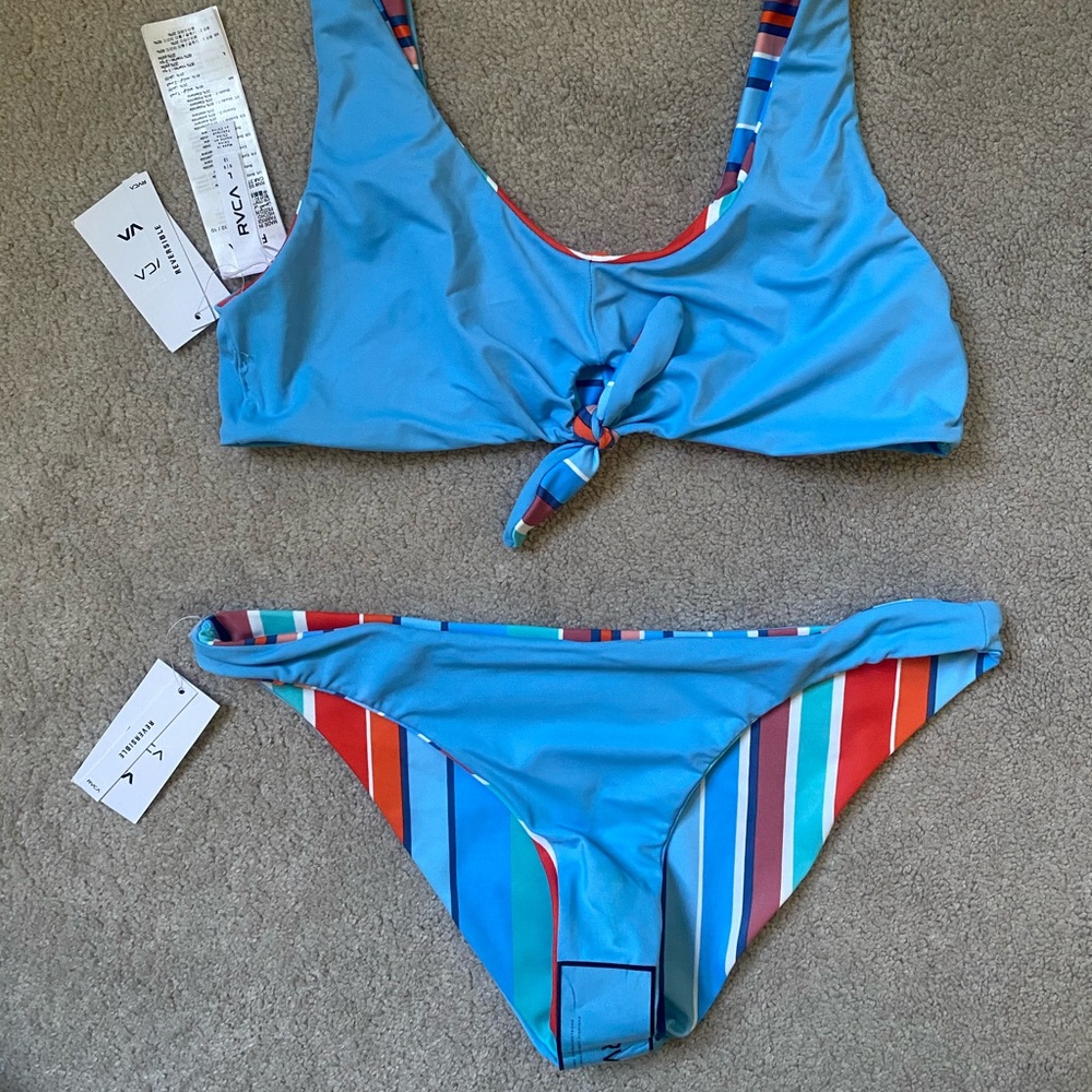 NWT RVCA REVERSIBLE BIKINI - Picture 3 of 5